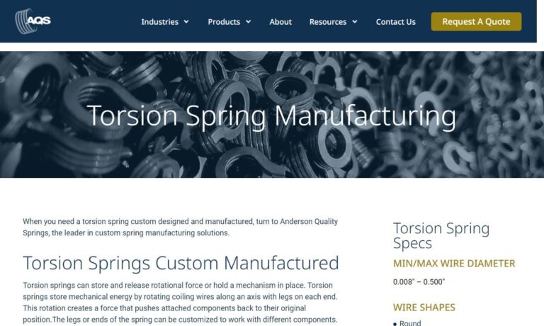 Anderson Quality Spring Manufacturing, Inc.